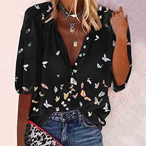 Žene Ljetne vrhove Žene majica Polu rukav Ležerne modne modne trend odjeće trake TEE Plus size Bluze