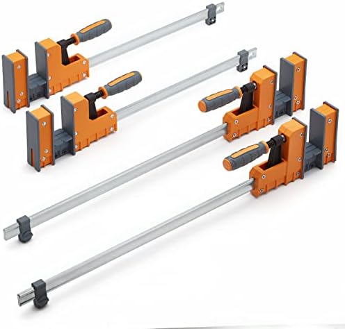 BORA 4pc paralelne stezaljke Set - uključuje 2 x 18 + 2 x 24 obradu stezaljke sa Rock-čvrste, čak