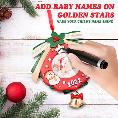Eomeoh Baby Božić Photo Ornamenti paket sa bebom prvi Božić okvir za slike