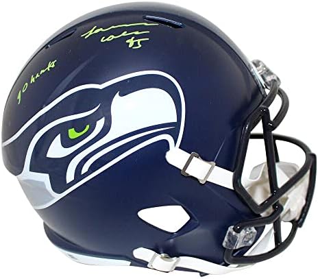 LJ Collier sa autogramom Seattle Seahawks Speed replica Helmet Go Hawks JSA 24893-NFL Helmets