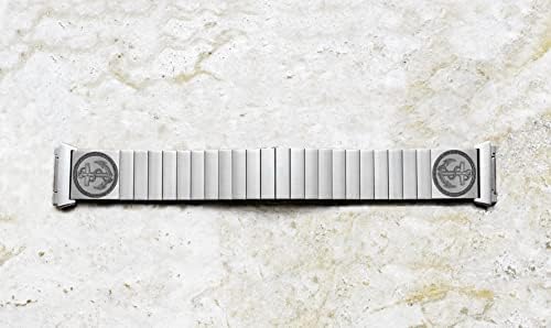 Nickston graved bend remen kompatibilan sa fitbit jonskim pametnim salomima srebrna narukvica