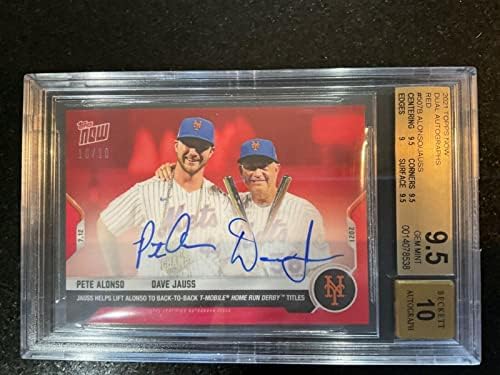 Pete Alonso / Dave Jauss - 2021 MLB Topps Now® kartica 507b - / 10 BGS 9.5 POP 1 - bejzbol pločastih
