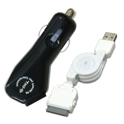 プラネックス PLANEX PL-UC03IPOD2W Punjač za cigarete i iPhone i iPod kompatibilni USB kabl za punjenje