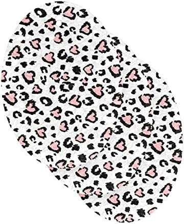 Alaza Leopard Print Cheetah Jaguar Pink Heart Prirodne spužve Kuhinjski celulozni spužva za posuđe Perilica