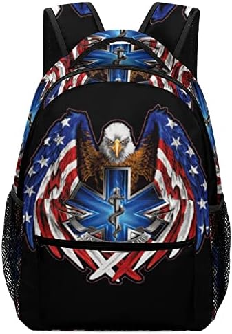 American Emt Eagle zastave ruksak knjiga slatka smiješna tiskana grafika za studij knjige Putovanje