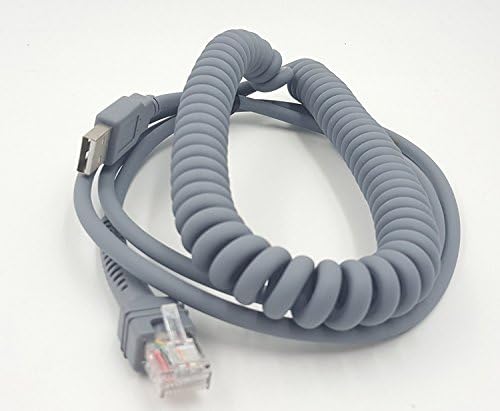 Symbol LS2208 USB kabl, Sinloon USB A do RJ45 zavojni spiralni produžni kabel, simbol skener