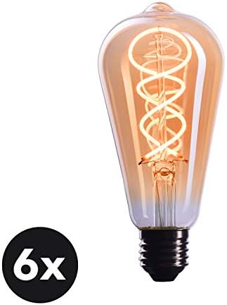 CROWN LED 6x Edison sijalica E26 Base Zatamnjive sijalice sa žarnom niti, 110v-130v, ekvivalent od 40 W, El17