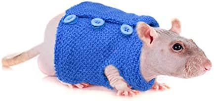 Plavi džemper bez kose bez lakih tipki za vlasnike štakora čuvaju tople poklone zaštite od sunca