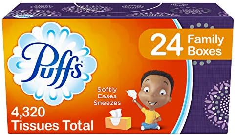 Puffs, svakodnevne maramice za lice koje nisu losion, 24 porodične kutije, 180 maramica po kutiji