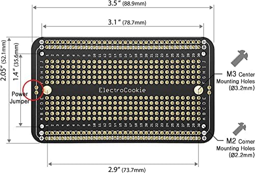 Elektrokookie PCB prototip ploča za lažna ploča za brtvljenje za diy Electronics, kompatibilan je za mini