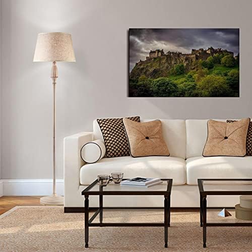 Uramljeni Print - Edinburgh Castle Škotska zidna Umjetnost platnena štampa Poster za dekoracije