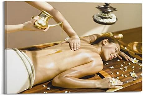 Kozmetički Salon za njegu kože Spa masaža slika ljepota ženska masaža lica zid dekoracija Salon kupatilo