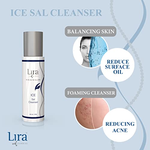 Lira Klinička leda Sal Cleanser - hlađenje čišćenja lica za tretman akni - sa salicilnom kiselinom, mastiha,