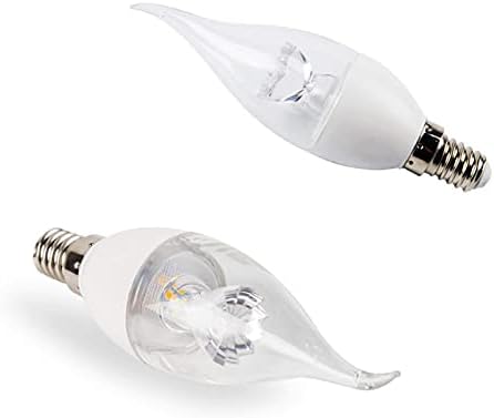 5W E14 LED sijalica, 40 W žarulja sa žarnom niti ekvivalentna 6000k dnevna svjetlost Bijela