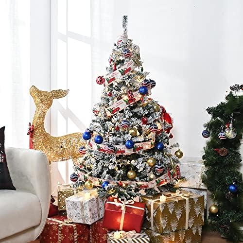 Yescom 5 FT umjetno božićno drvce i 7,5 ft božićni ukras