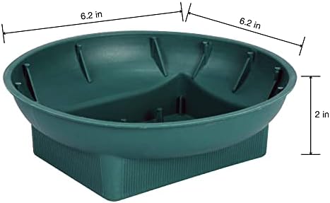 Floracraft posuda za dizajn plastike 2 inča x 6,2 inča zelena