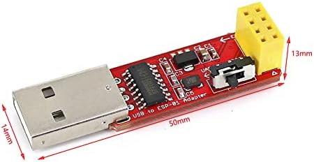 STEMEDU 2PCS ESP01 ESP8266 PROGRAMMER serijski adapter, USB do ESP-01 bežični programski program za uklanjanje