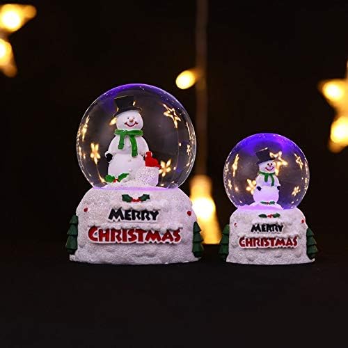 Liuzh božićna svjetlost kristalna lopta santa claus staklena kugla sa božićnim učenjem poklona za djecu kućni