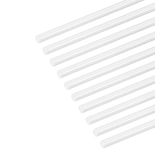 Uxcell ABS stiren Plastična okrugla šipka, prečnika 3/32 inča dužine 20 inča, Bijela za izradu arhitektonskih