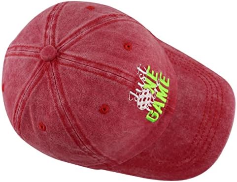 Pokloni za piklball za žene i muškarce, smiješni šeširi za ljubitelje Pickle Ball-A, Podesiva pamučna vezena Sportska