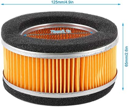 Aramox univerzalni filter zraka, papir + aluminijski legura okrugli filter za zrak Fit za GY6