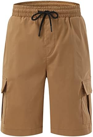 Teretne kratke hlače, muške modne ležerne kaznene solidne boje Elastičnost džepne džepove kombinezona