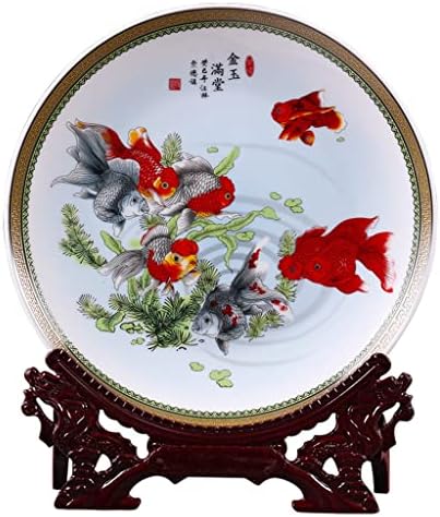 Httjack Jingdezhen Keramic Goldfish ploča za kuhinjske posude porculanski ukrasni tanjir Metopa za dnevni