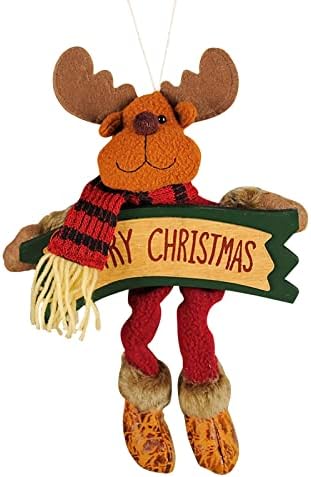 Božićni ukras rekviziti Teleskopska lutka Božićni jelen Plišani poklon privjesak ukrasni kukice