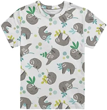Dječja dječja majica za dječake za dječake Djevojke Dinosaur tees O-izrez