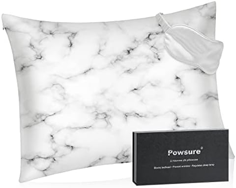 Plazba mulberry svilena jastučnica za kosu i kožu - standard 20 x26 - mramorne patentne patentne patentne