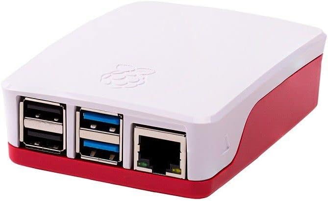 Raspberry Pi Pi 4 Case-Bijela / crvena case