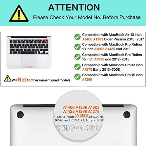 Mosiso silikonska tipkovnica kompatibilna sa MacBook Air 13 inčni A1466 A1369 2010-2017 i kompatibilan sa
