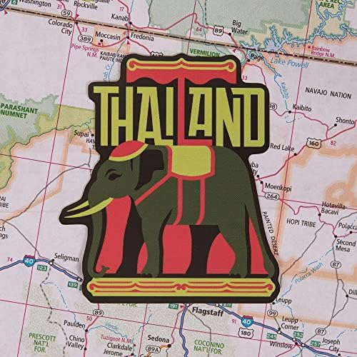 Vagabond Heart Tajland Naljepnica - Vremenski otvor Vinil Thai Suvenir - Elephant naljepnica