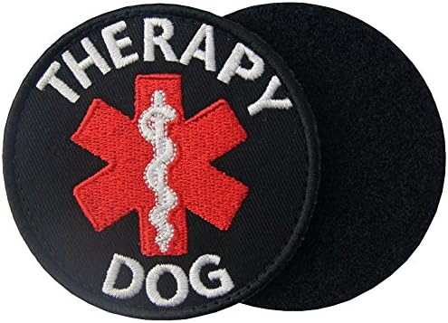 Servisni pas Ems Medic Paramedic Zvezde životne terapijske pseće prsluke / pojasevi Emblem vezeni zastepeni