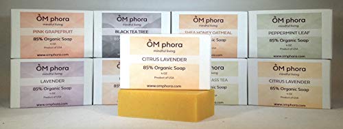 Omphora sapunice-dvostruko pakovanje od 4oz barova - osam opcija mirisa-85% organski
