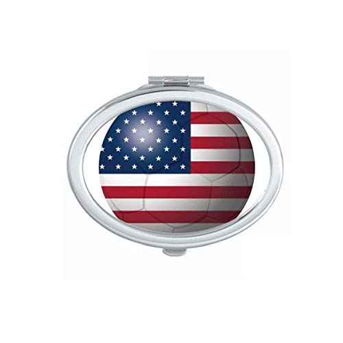 Američka nacionalna zastava fudbalsko fudbalsko ogledalo prenosive preklopne Makeup dvostruke