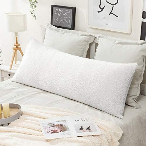 Miulee Dekorativni krevet Jastuk za tijelo Jastuk ultra mekani lepršavi poklopac sa patentnim
