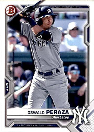 2021 Perspektiva Bowman BP-50 Oswald Peraza New York Yankees Baseball NM-MT