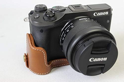 PU kožna torba za pola kamere poklopac donje verzije otvaranja za Canon EOS M6 Mark II kameru / M6II