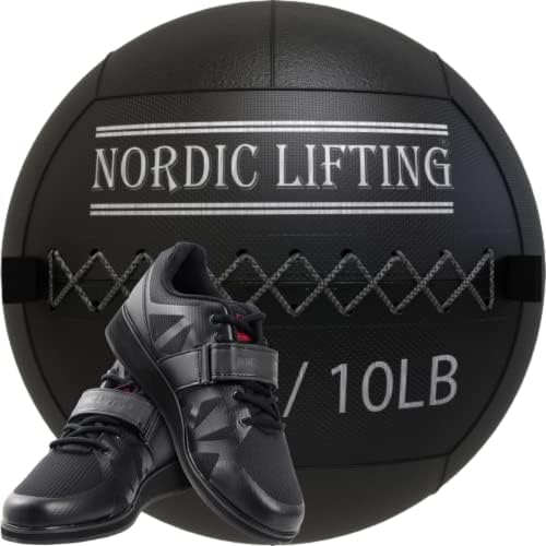 Nordic Lifting Wall Ball 10 lb paket sa cipelama Megin veličina 11.5-Crna