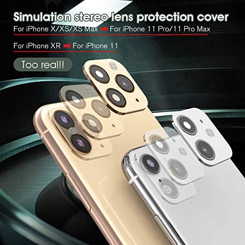 iPhone XR/X pretvori u iPhone 11/11 Pro/11 Pro Max naljepnicu za sočiva, Dikkar zaštitnik sočiva