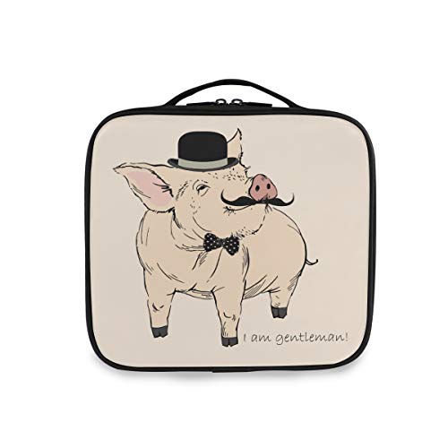 ALAZA Slatka svinja sa kapute za šminkanje Organizatori za skladištenje putne torbe toaletne vrećice