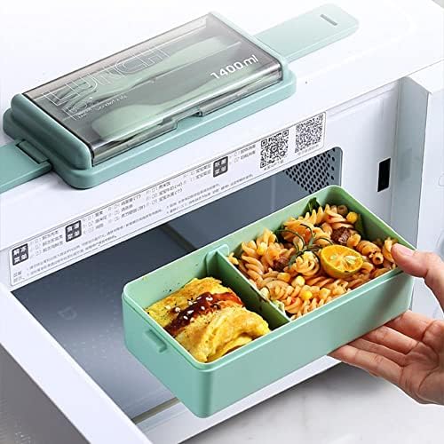 Bento kutija Japanska kutija za ručak za klima uređaj za mikroplanu s dvostrukim slojem za ručak s školskom dječjem