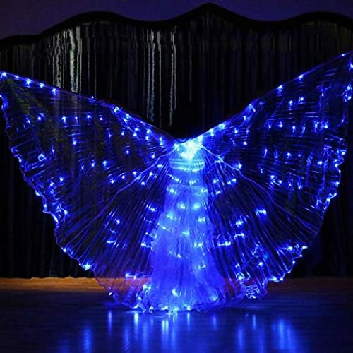 Cegduyi žene LED svjetlo Isis šarena krila trbušni plesni Kostimi 360 stepeni štapići Performance