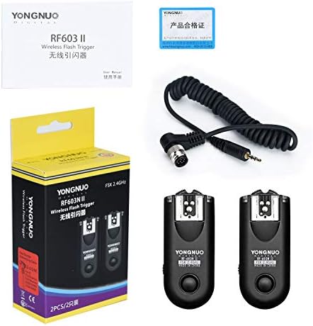 Yongnuo bežični zatvarač i bljeskanje RF-603ii N1, za Nikon DSLR D800 / D700 / D300 / D2x / D2H / D200 /