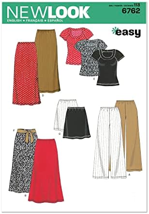 Jednostavnost U06762A Novi izgled jednostavan za šivanje propuštaju, hlače i suknje i suknje