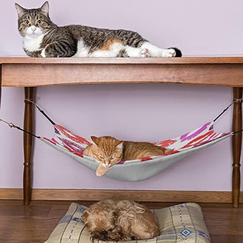 Viseća mreža za mačke sa kavezom Res Lips krevet za ljuljanje za kućne ljubimce pogodan za kaveznu