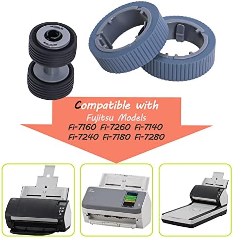 Pa03670-0001 i Pa03670-0002 skener kočnica i set valjka za odabir kompatibilan sa Fujitsu Fi-7160 Fi-7260 Fi-7140