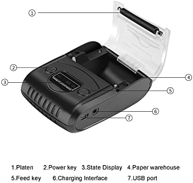 TWDYC Mini prenosivi 58mm Bt termalni štampač računa lični račun mobilni POS štampač podrška ESC