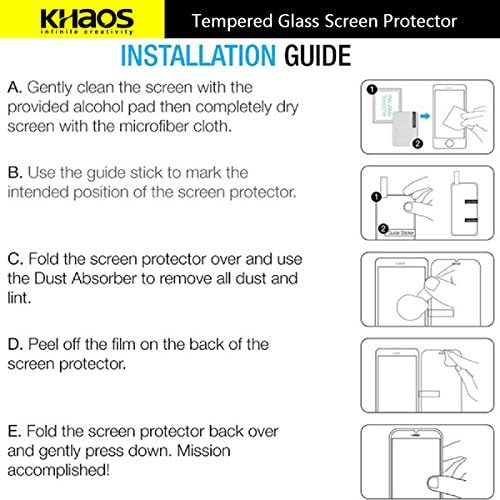 [za Blu Energy X2 ] kaljeno staklo zaštitnik ekrana, KHAOS staklo pokrivenost ekrana kaljeno staklo zaštitnik
